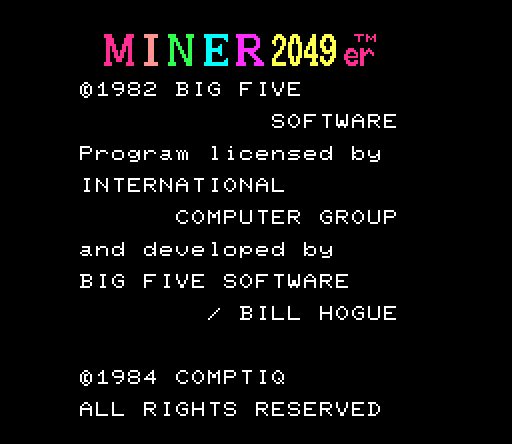 Miner 2049er abandonware